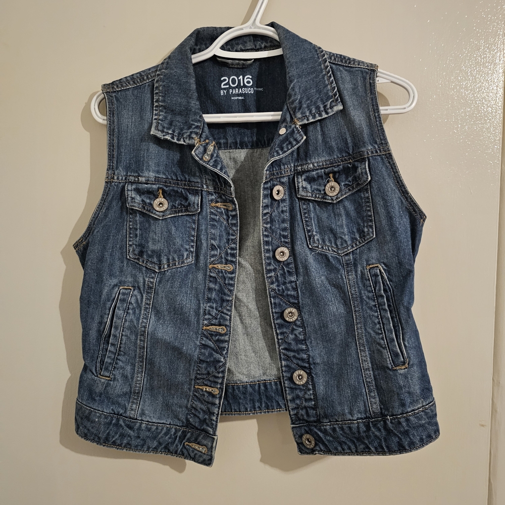 Parasuco Dark Blue Denim Vest